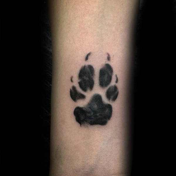 tatuaje huella pisada perro 147